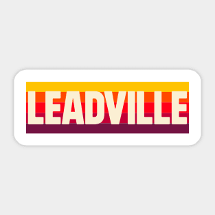 Retro Leadville Sticker